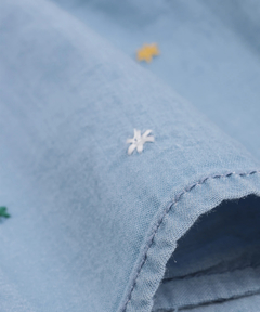 チチカカ |go slow caravan ライトデニムパネル刺繍シャツ【WEB限定】