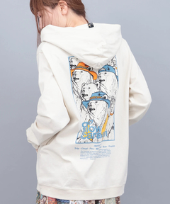 チチカカ |go slow caravan スクエアバックプリントジップパーカー【WEB限定】