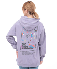 チチカカ |go slow caravan スクエアバックプリントジップパーカー【WEB限定】