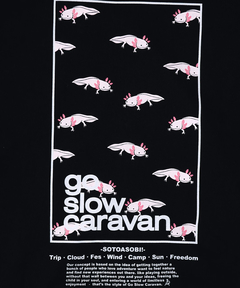 チチカカ |go slow caravan スクエアバックプリントジップパーカー【WEB限定】