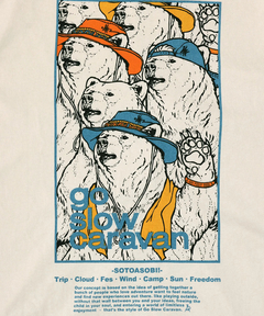 チチカカ |go slow caravan スクエアバックプリントジップパーカー【WEB限定】