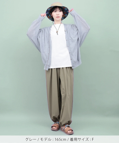 チチカカ |UVカット梨地ドルマンカーディガン