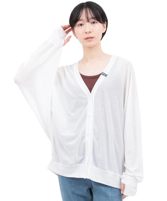 チチカカ |UVカット梨地ドルマンカーディガン