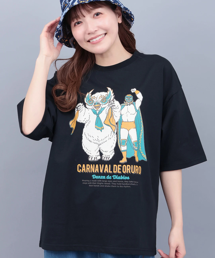 チチカカ |オルロのカーニバルプリントTシャツ