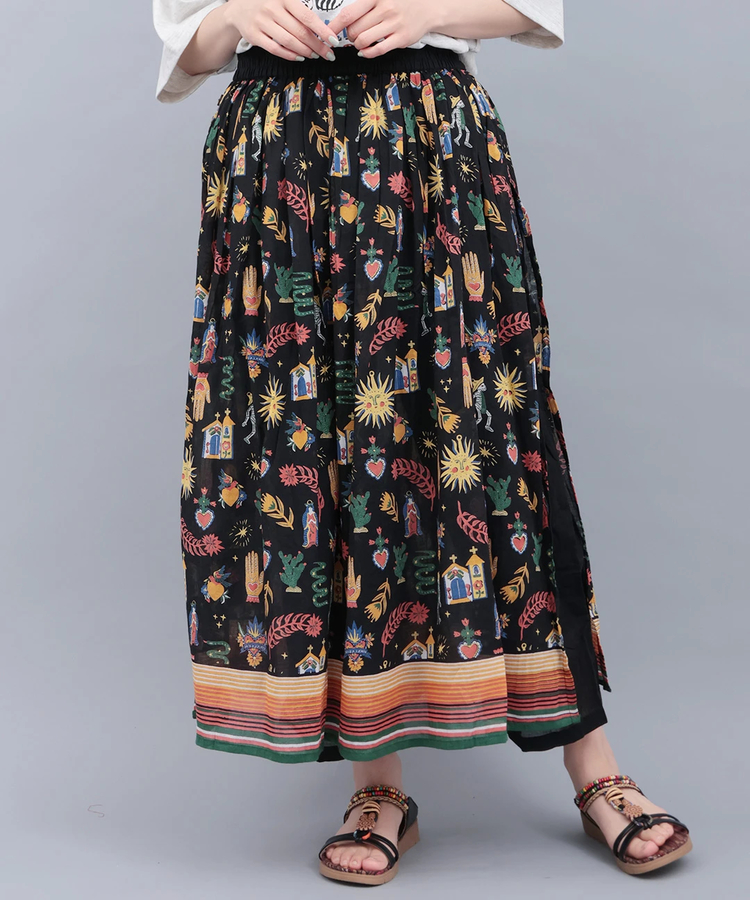 チチカカ |メヒコモチーフプリントパンツスカート