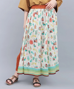 チチカカ |メヒコモチーフプリントパンツスカート