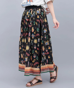 チチカカ |メヒコモチーフプリントパンツスカート