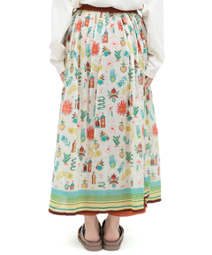 チチカカ |メヒコモチーフプリントパンツスカート