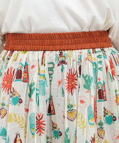 チチカカ |メヒコモチーフプリントパンツスカート