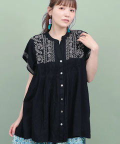 チチカカ |ボタニカルハンド刺繍ブラウス