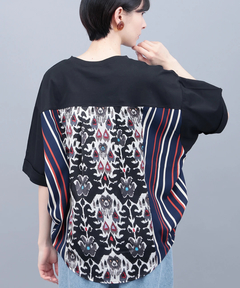 チチカカ |柄コンビドルマンプルオーバー