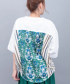 チチカカ |柄コンビドルマンプルオーバー