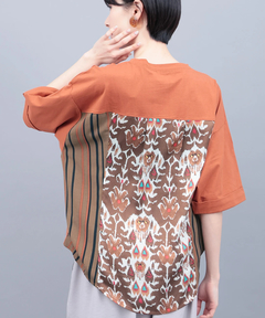 チチカカ |柄コンビドルマンプルオーバー