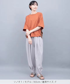 チチカカ |柄コンビドルマンプルオーバー