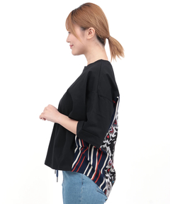 チチカカ |柄コンビドルマンプルオーバー