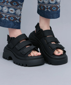 チチカカ |GERRY 3ベルトハイソールサンダル