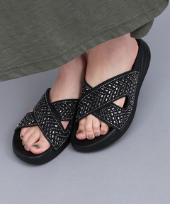 チチカカ |キラキラクロスサンダル