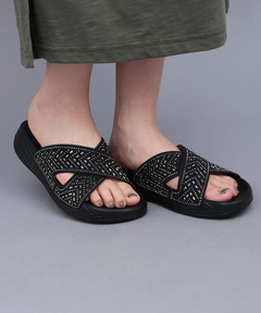 チチカカ |キラキラクロスサンダル