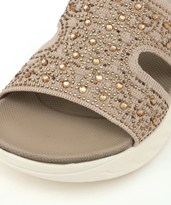 チチカカ |キラキラニットアッパーライトサンダル