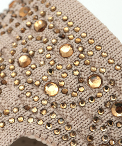 チチカカ |キラキラニットアッパーライトサンダル