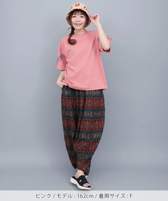 チチカカ |バンダナスリーブ刺繍Tシャツ