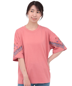 チチカカ |バンダナスリーブ刺繍Tシャツ