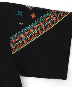 チチカカ |バンダナスリーブ刺繍Tシャツ
