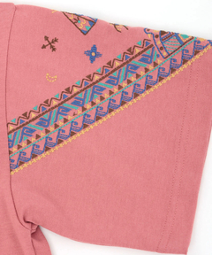 チチカカ |バンダナスリーブ刺繍Tシャツ