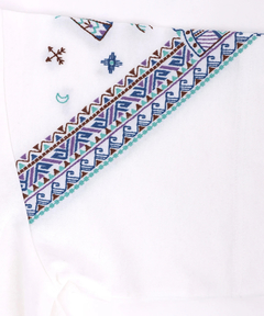 チチカカ |バンダナスリーブ刺繍Tシャツ