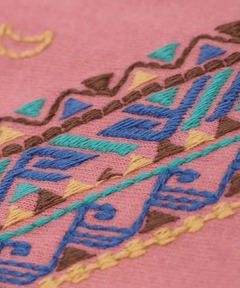 チチカカ |バンダナスリーブ刺繍Tシャツ