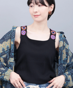 チチカカ |クロシェインナータンクトップ