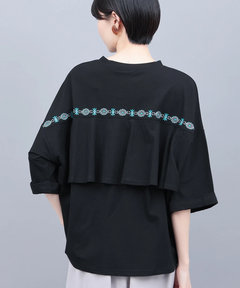 チチカカ |バックフレアコンチョ刺繍Tシャツ