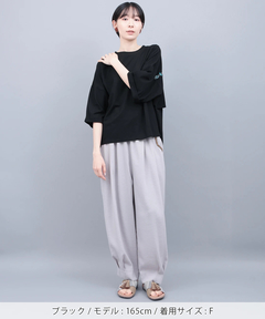 チチカカ |バックフレアコンチョ刺繍Tシャツ