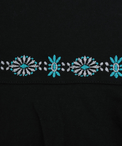 チチカカ |バックフレアコンチョ刺繍Tシャツ