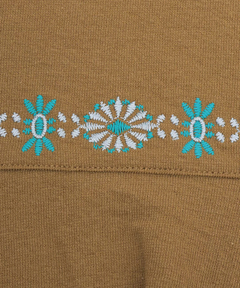 チチカカ |バックフレアコンチョ刺繍Tシャツ