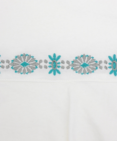 チチカカ |バックフレアコンチョ刺繍Tシャツ
