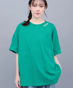 チチカカ |接触冷感袖タックドルマンTシャツ