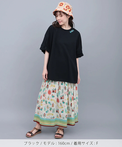 チチカカ |接触冷感袖タックドルマンTシャツ