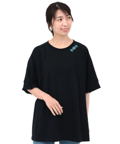 チチカカ |接触冷感袖タックドルマンTシャツ