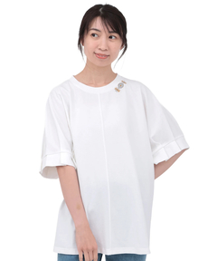 チチカカ |接触冷感袖タックドルマンTシャツ