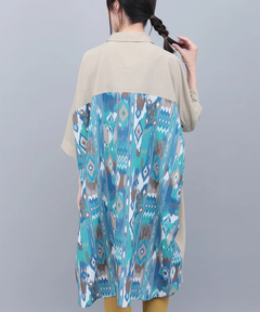 チチカカ |イカットプリントドッキングシャツワンピース