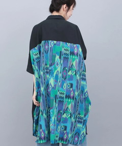 チチカカ |イカットプリントドッキングシャツワンピース