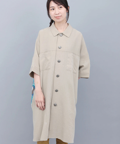 チチカカ |イカットプリントドッキングシャツワンピース