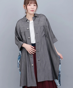 チチカカ |イカットプリントドッキングシャツワンピース