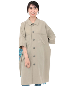 チチカカ |イカットプリントドッキングシャツワンピース