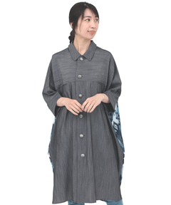 チチカカ |イカットプリントドッキングシャツワンピース