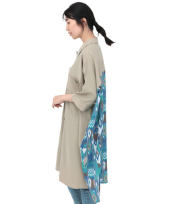 チチカカ |イカットプリントドッキングシャツワンピース