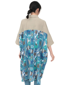 チチカカ |イカットプリントドッキングシャツワンピース