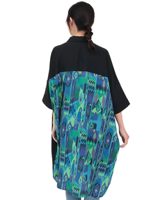 チチカカ |イカットプリントドッキングシャツワンピース