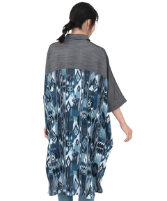 チチカカ |イカットプリントドッキングシャツワンピース